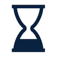 Hour Glass Icon (Blue)