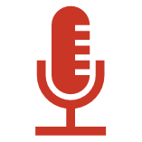 Microphone Icon (Orange)